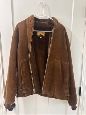 Men’s Brown Corduroy Lined Jacket